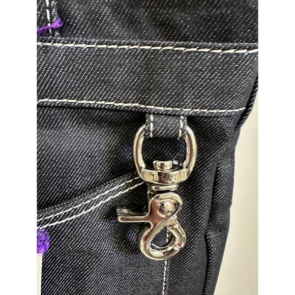 Botkier NWT Black Denim Tote Bag 2006 Model w/ Logo - Picture 4 of 7